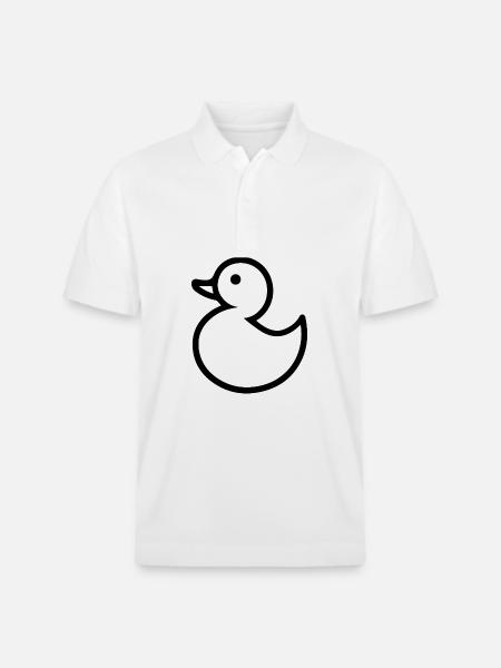 Duck Ducks - Stanley/Stella Unisex Organic Polo Shirt PREPSTER - white