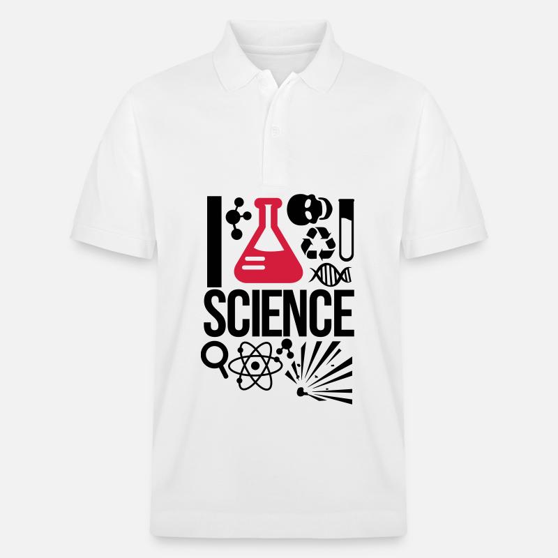 Wissenschaft - Stanley/Stella Unisex Bio-Poloshirt PREPSTER - Weiß