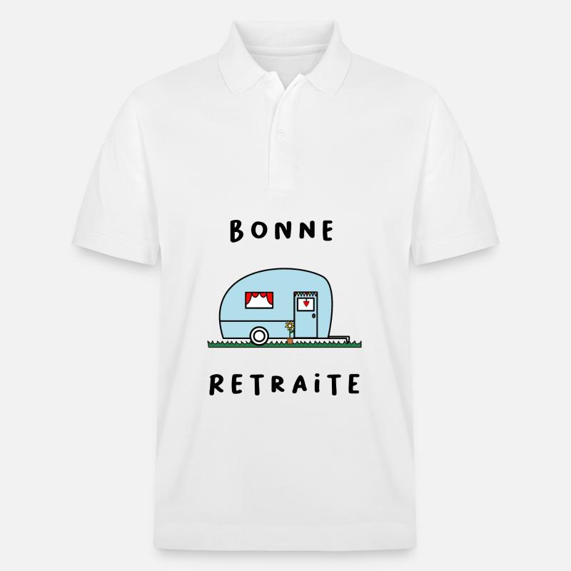 RETRAITE. RETRAITE. RETRAITEE. RETRAITE - Polo PREPSTER bio Stanley/Stella Unisexe - blanc