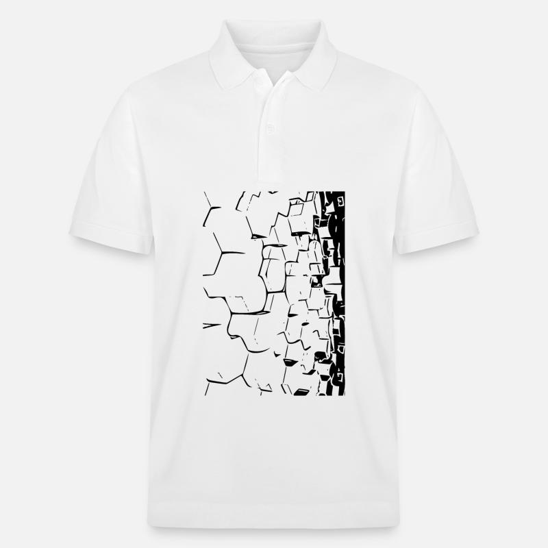 Nb d’aubes 3D - Polo PREPSTER bio Stanley/Stella Unisexe - blanc