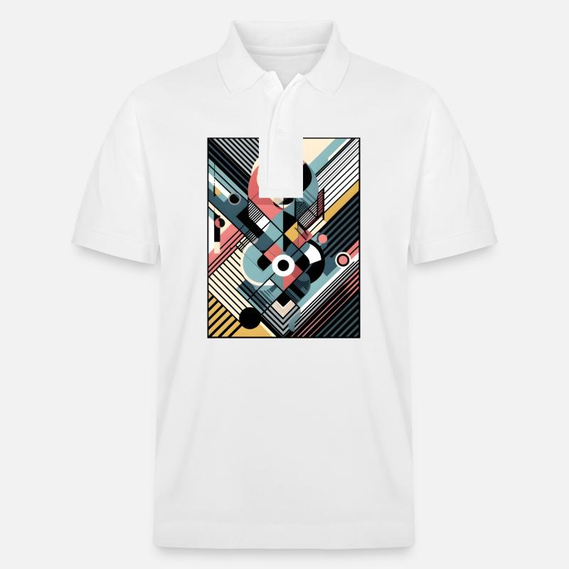 Geometric Symphony - Stanley/Stella Unisex Bio-Poloshirt PREPSTER - Weiß