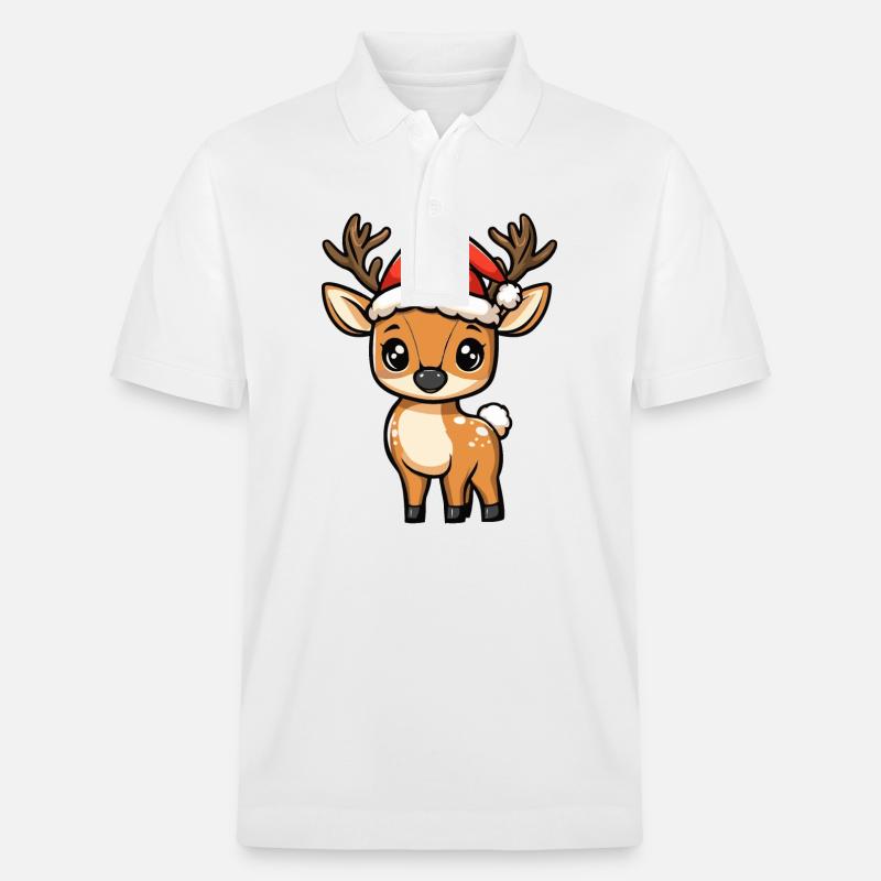 Noël du cerf - Polo PREPSTER bio Stanley/Stella Unisexe - blanc