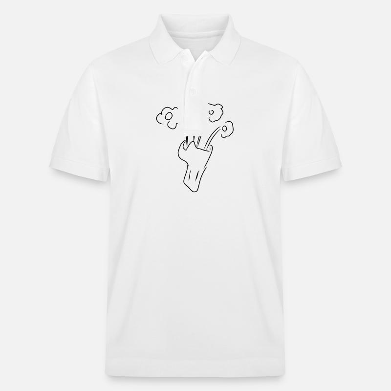Blume Symbol Blumenstrauß - Stanley/Stella Unisex Bio-Poloshirt PREPSTER - Weiß