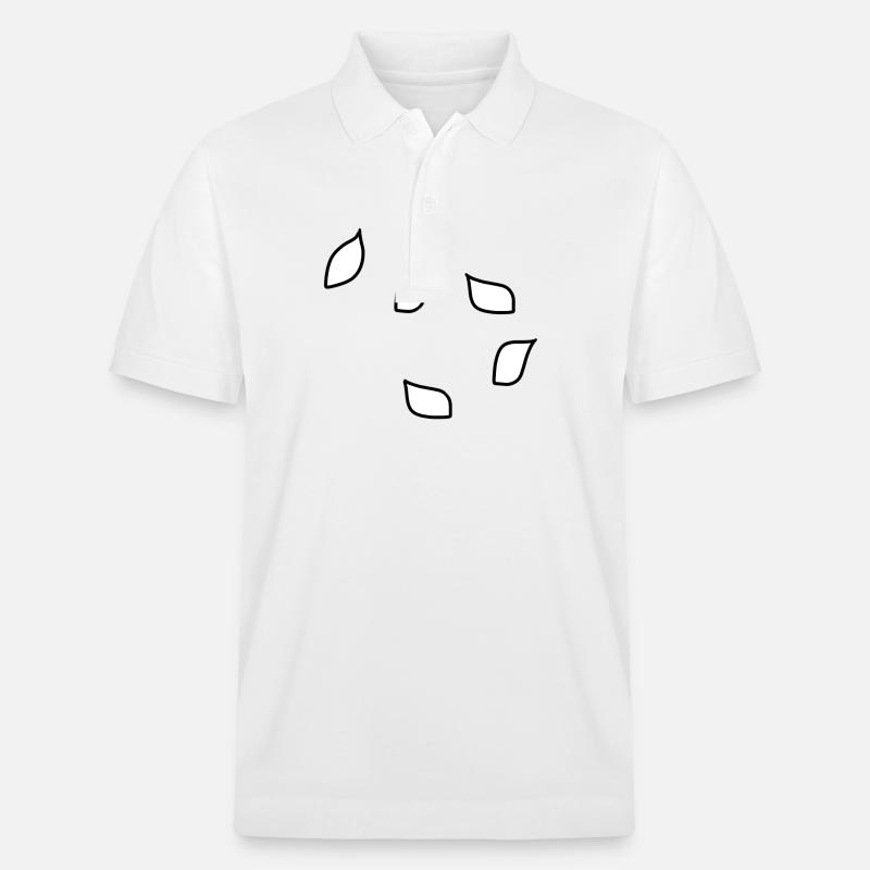 blätter blatt muster - Stanley/Stella Unisex Bio-Poloshirt PREPSTER - Weiß