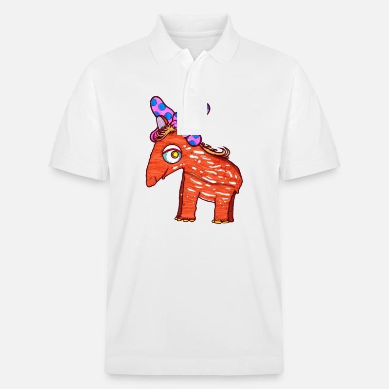 Tapir Mädchen - Stanley/Stella Unisex Bio-Poloshirt PREPSTER - Weiß