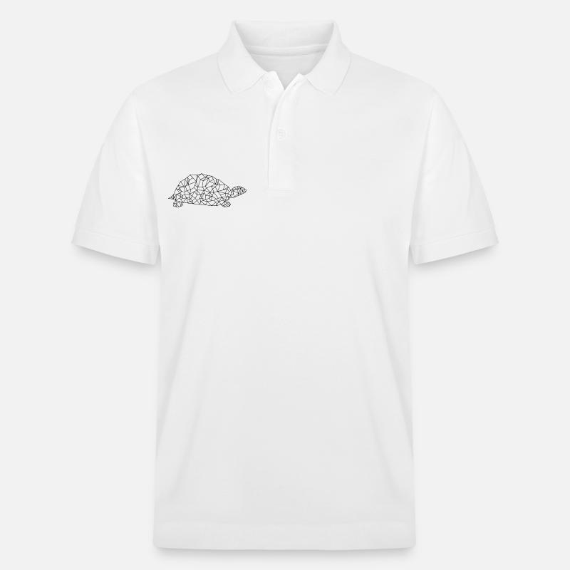 Turtle Polygon - Stanley/Stella Unisex Bio-Poloshirt PREPSTER - Weiß
