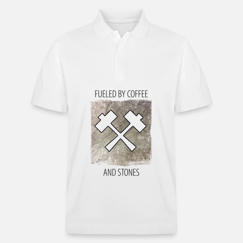 Steinmetz Steinbildhauer Spruch - Stanley/Stella Unisex Bio-Poloshirt PREPSTER - Weiß