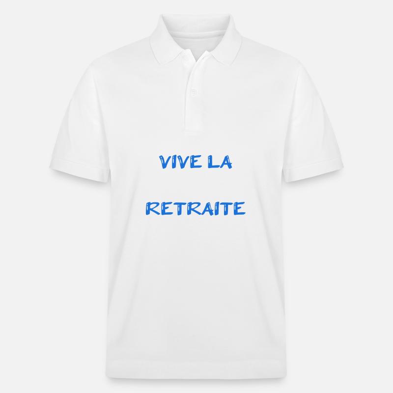 RETRAITE. RETRAITE. RETRAITEE. RETRAITE - Polo PREPSTER bio Stanley/Stella Unisexe - blanc