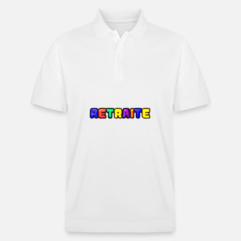 RETRAITE. RETRAITE. RETRAITEE. RETRAITE - Polo PREPSTER bio Stanley/Stella Unisexe - blanc