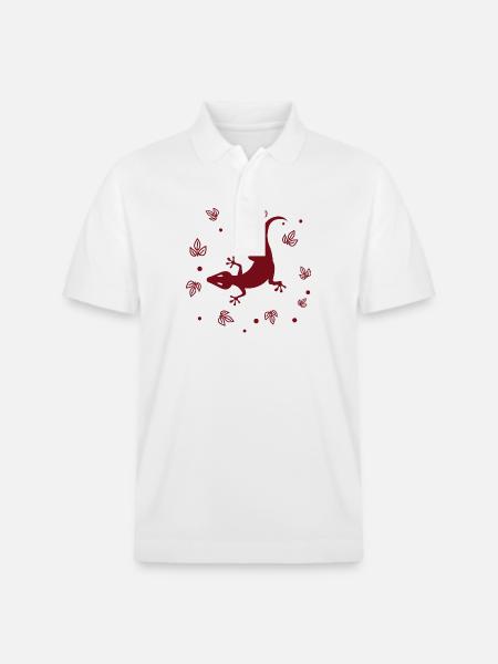 Salamander - Amphibie Tier - Stanley/Stella Unisex Bio-Poloshirt PREPSTER - Weiß