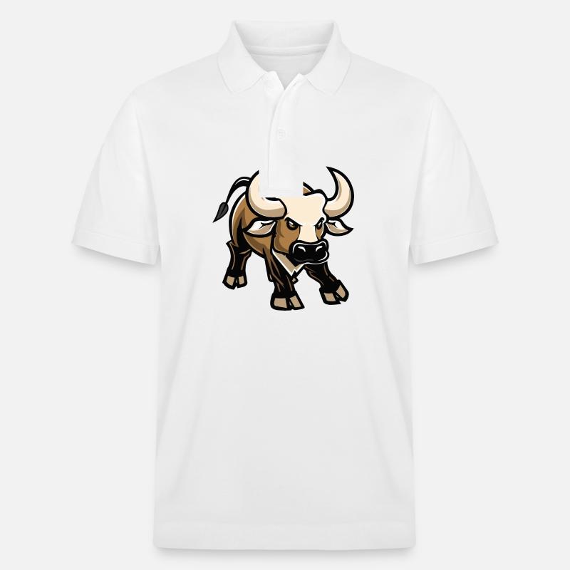 Stier Comic - Stanley/Stella Unisex Bio-Poloshirt PREPSTER - Weiß