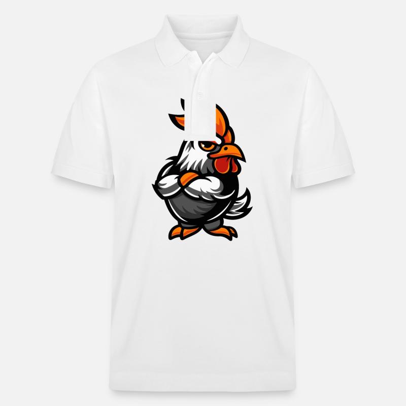 Bande dessinée sur le poulet - Polo PREPSTER bio Stanley/Stella Unisexe - blanc