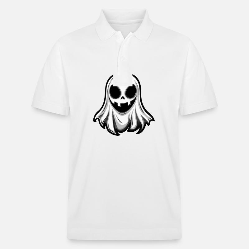 Geist Halloween Comic - Stanley/Stella Unisex Bio-Poloshirt PREPSTER - Weiß