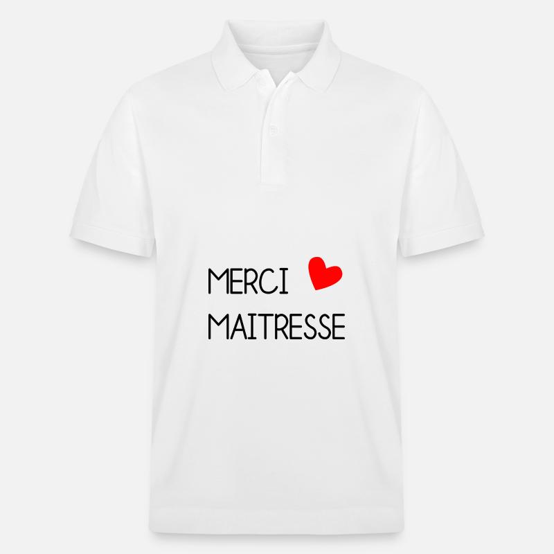 MERCI. MAÎTRESSE. MERCI MAÎTRESSE - Polo PREPSTER bio Stanley/Stella Unisexe - blanc