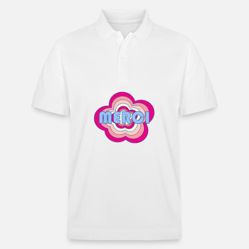 MAÎTRESSE. MAITRE. MERCI. MERCI MAÎTRESSE - Polo PREPSTER bio Stanley/Stella Unisexe - blanc