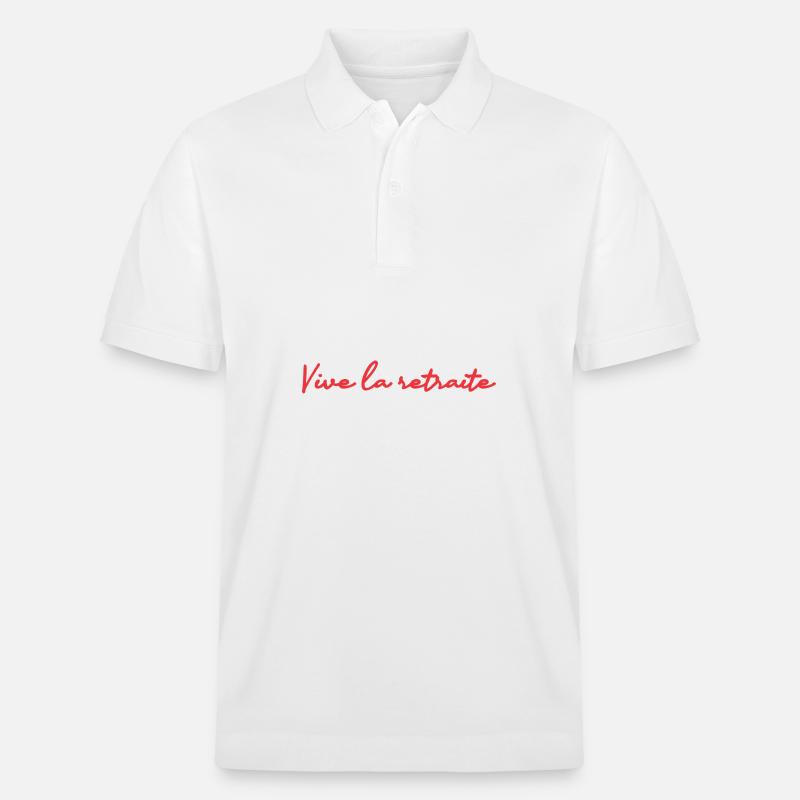 RETRAITE. RETRAITE. RETRAITEE. RETRAITE - Polo PREPSTER bio Stanley/Stella Unisexe - blanc
