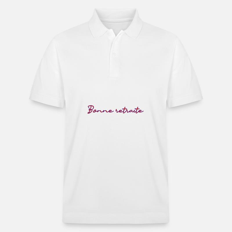 RETRAITE. RETRAITE. RETRAITEE. RETRAITE - Polo PREPSTER bio Stanley/Stella Unisexe - blanc