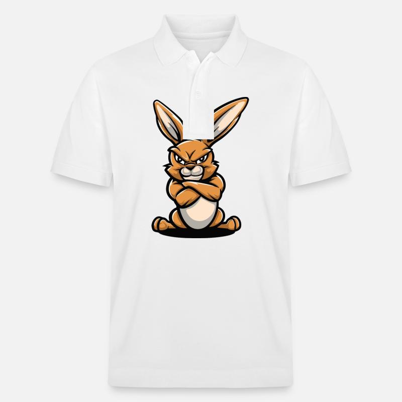Hase Comic - Stanley/Stella Unisex Bio-Poloshirt PREPSTER - Weiß