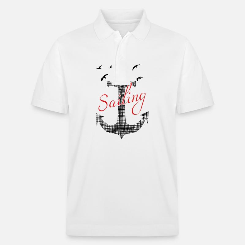 sailing - Stanley/Stella Unisex Bio-Poloshirt PREPSTER - Weiß