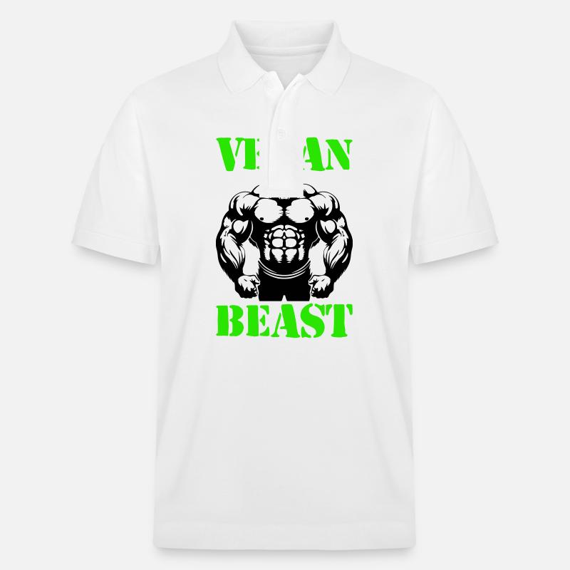 Gorille Bodybuilder Muscles - Polo PREPSTER bio Stanley/Stella Unisexe - blanc