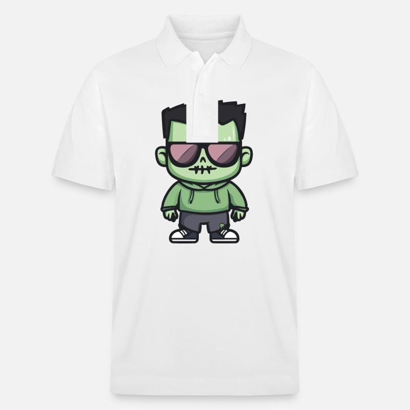 Zombie Halloween Cool - Stanley/Stella Unisex Bio-Poloshirt PREPSTER - Weiß