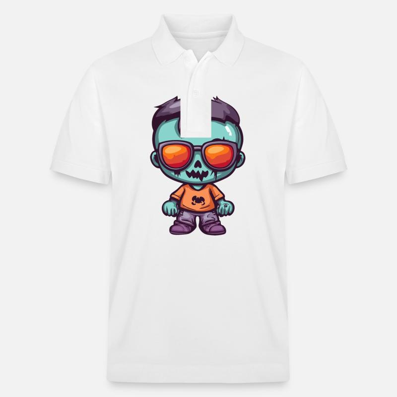 Zombie Halloween Cool - Polo PREPSTER bio Stanley/Stella Unisexe - blanc