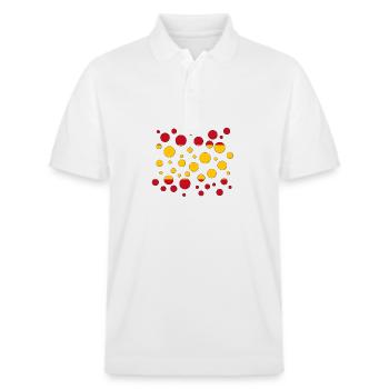 Spain Spanien Espana - Stanley/Stella Unisex Bio-Poloshirt PREPSTER - Weiß - Vorne - Roxy (174cm) & Andy (188cm)