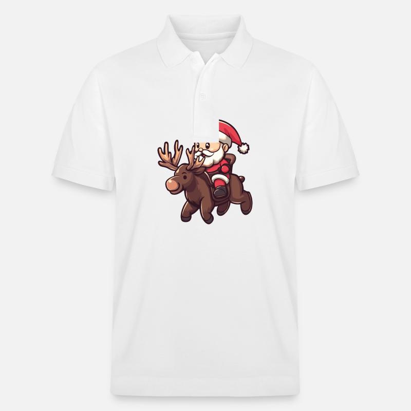 Orignal Père Noël - Polo PREPSTER bio Stanley/Stella Unisexe - blanc