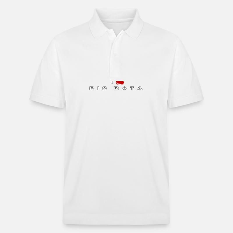 Ich hasse Big Data - Stanley/Stella Unisex Bio-Poloshirt PREPSTER - Weiß