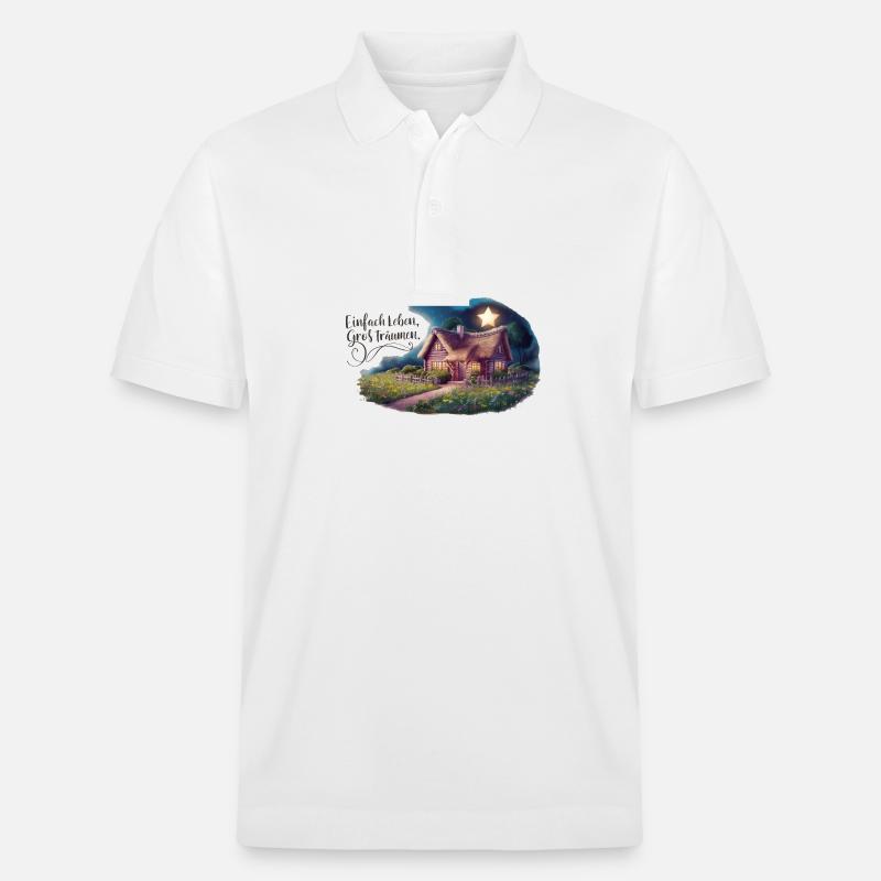 Vivre simplement, rêver grand - Polo PREPSTER bio Stanley/Stella Unisexe - blanc