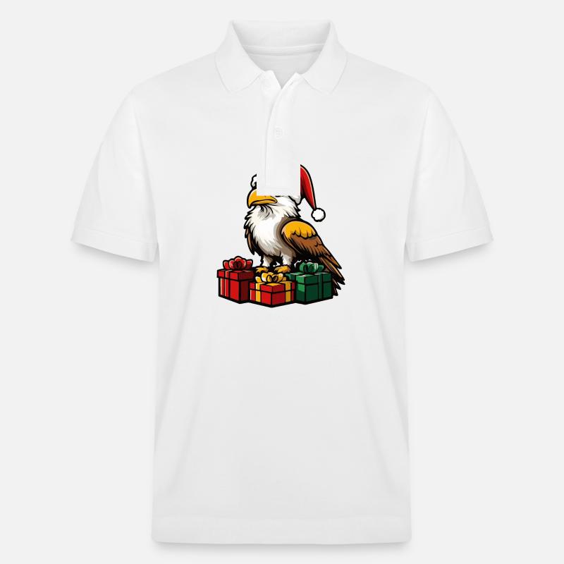 Cadeaux de Noël Eagle - Polo PREPSTER bio Stanley/Stella Unisexe - blanc