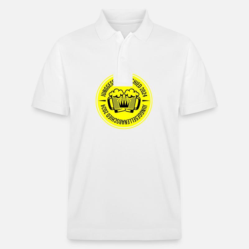 Junggesellenabschied 2024 Bier - Stanley/Stella Unisex Bio-Poloshirt PREPSTER - Weiß
