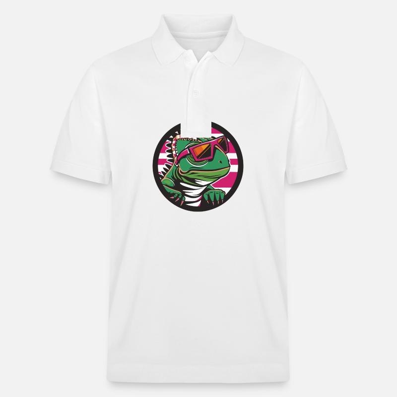 Chameleon Cool Comic - Stanley/Stella Unisex Bio-Poloshirt PREPSTER - Weiß