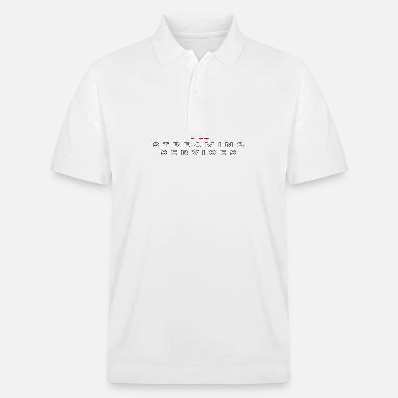 Ich hasse Streaming-Dienste - Stanley/Stella Unisex Bio-Poloshirt PREPSTER - Weiß
