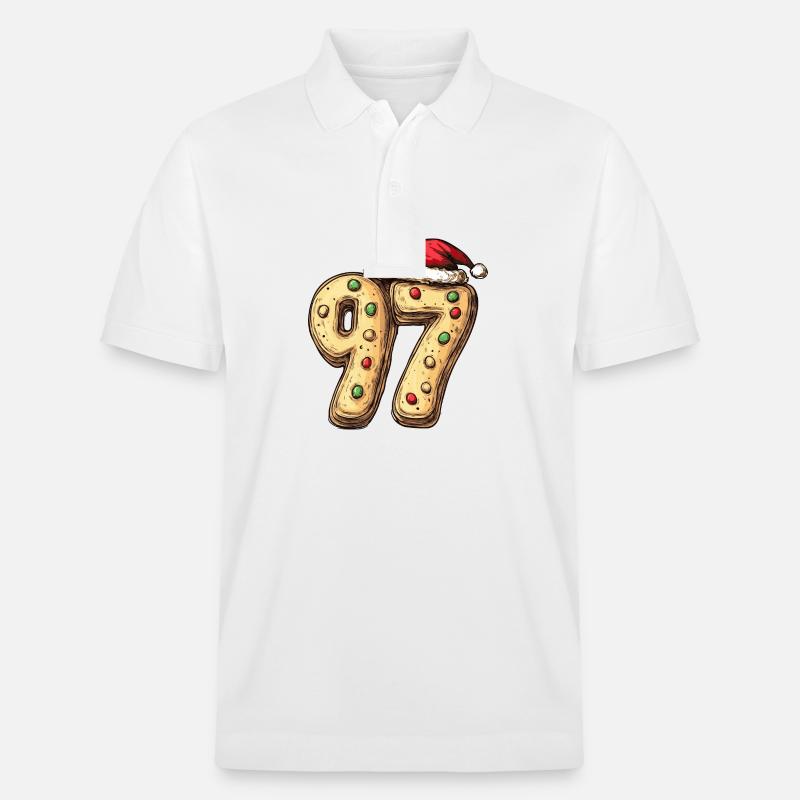 97 Numéro Noël - Polo PREPSTER bio Stanley/Stella Unisexe - blanc