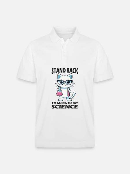 Résignation - J’essaie la science - Polo PREPSTER bio Stanley/Stella Unisexe - blanc