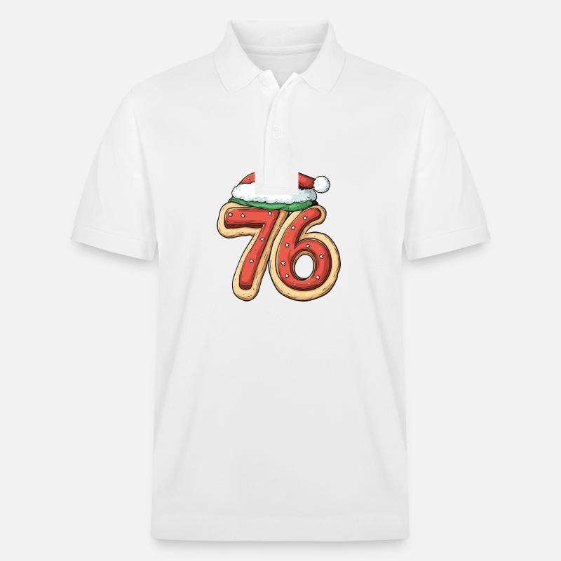 76 Nombre Noël - Polo PREPSTER bio Stanley/Stella Unisexe - blanc