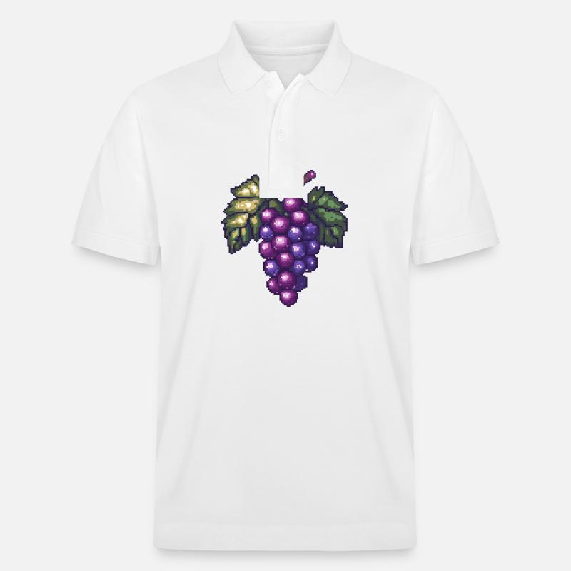 Pixels de raisins - Polo PREPSTER bio Stanley/Stella Unisexe - blanc