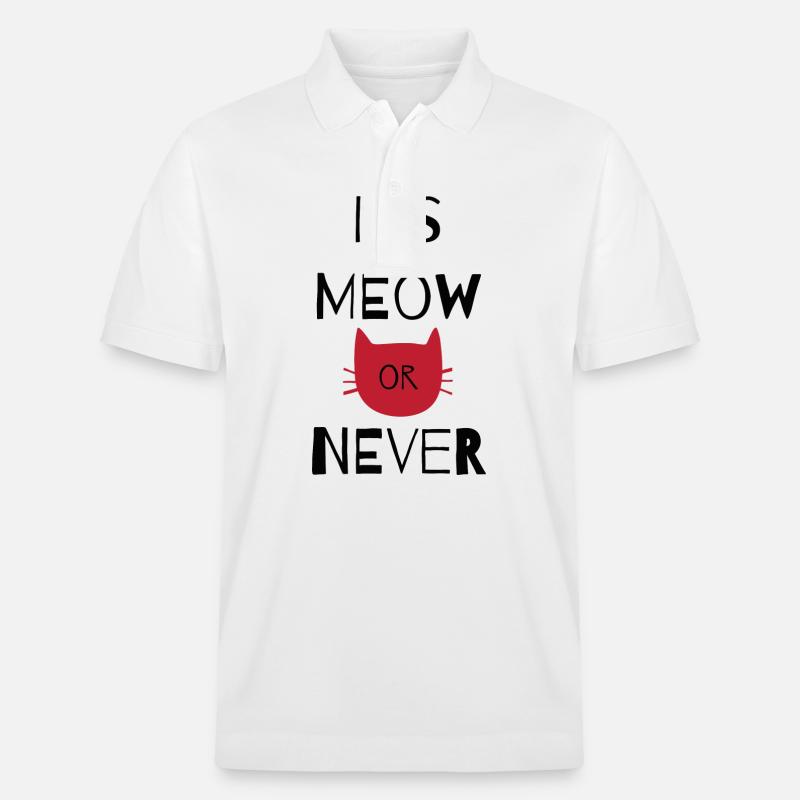 Katze - Stanley/Stella Unisex Bio-Poloshirt PREPSTER - Weiß