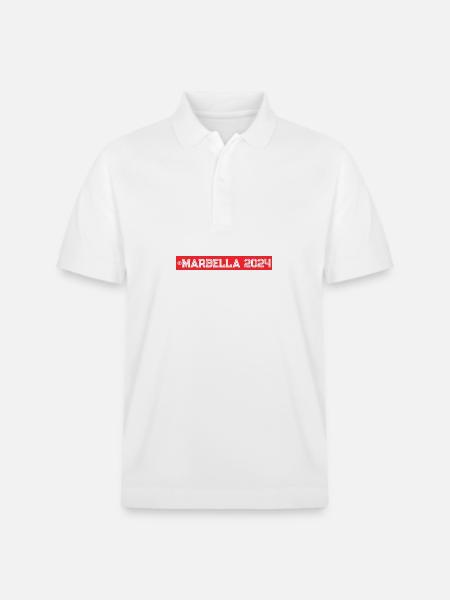 Marbella 2024 - Stanley/Stella Unisex Organic Polo Shirt PREPSTER - white