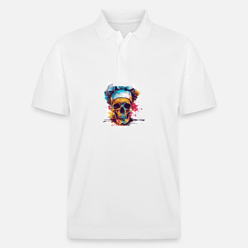 Crâne de chef - Polo PREPSTER bio Stanley/Stella Unisexe - blanc