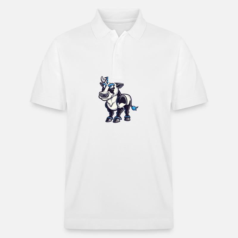 Kuh Comic - Stanley/Stella Unisex Bio-Poloshirt PREPSTER - Weiß
