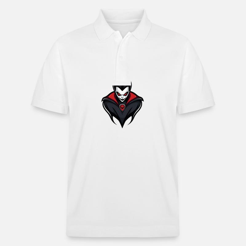 Vampir Halloween Comic - Stanley/Stella Unisex Bio-Poloshirt PREPSTER - Weiß