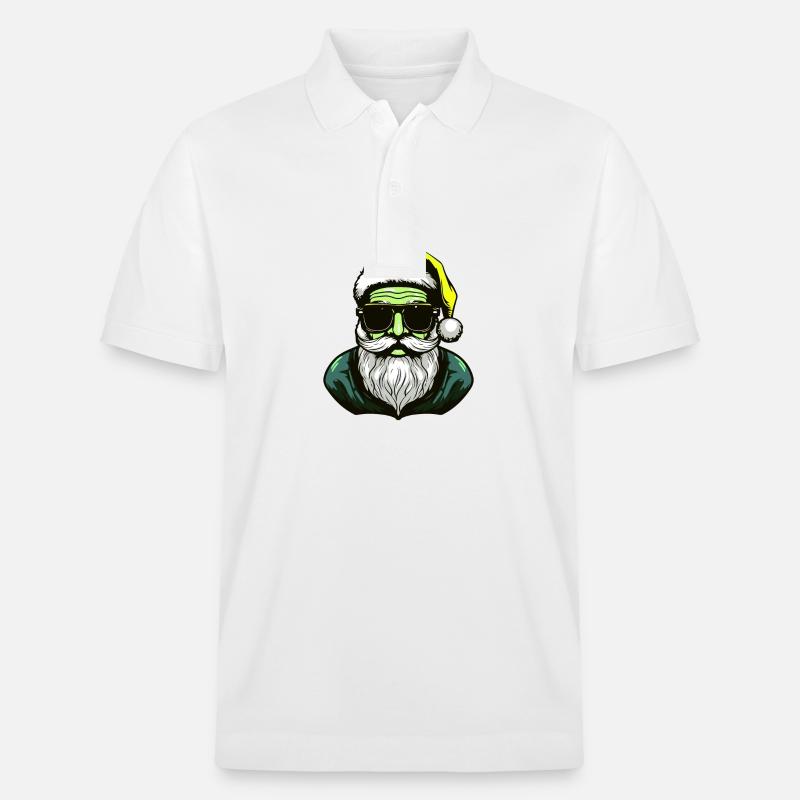 Weihnachtsmann Cool Santa - Stanley/Stella Unisex Bio-Poloshirt PREPSTER - Weiß