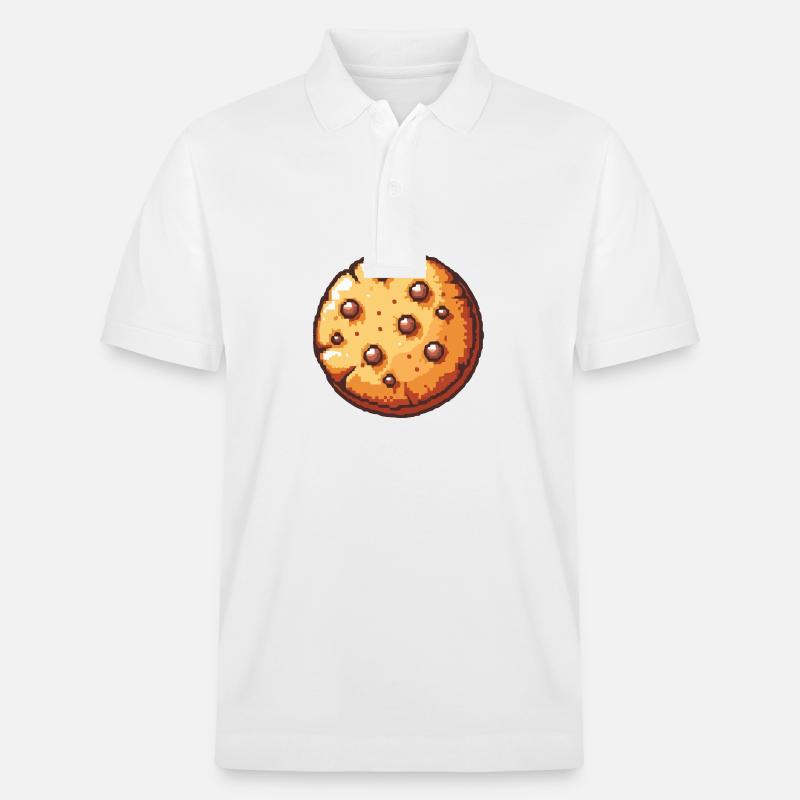 Icône du pixel des cookies - Polo PREPSTER bio Stanley/Stella Unisexe - blanc