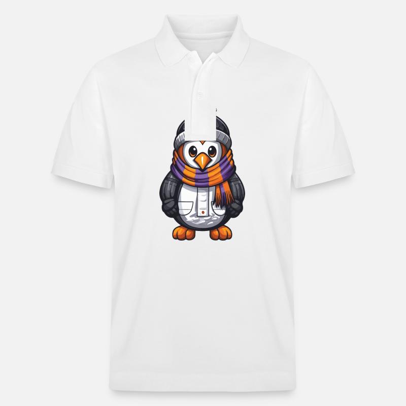 Pingouin Comic Hiver - Polo PREPSTER bio Stanley/Stella Unisexe - blanc