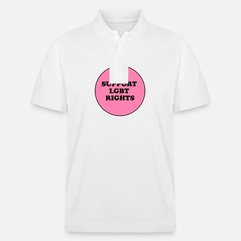Soutenez les droits LGBT - Polo PREPSTER bio Stanley/Stella Unisexe - blanc