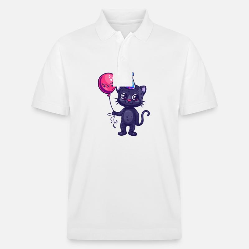 Bébé d’anniversaire de panthère - Polo PREPSTER bio Stanley/Stella Unisexe - blanc