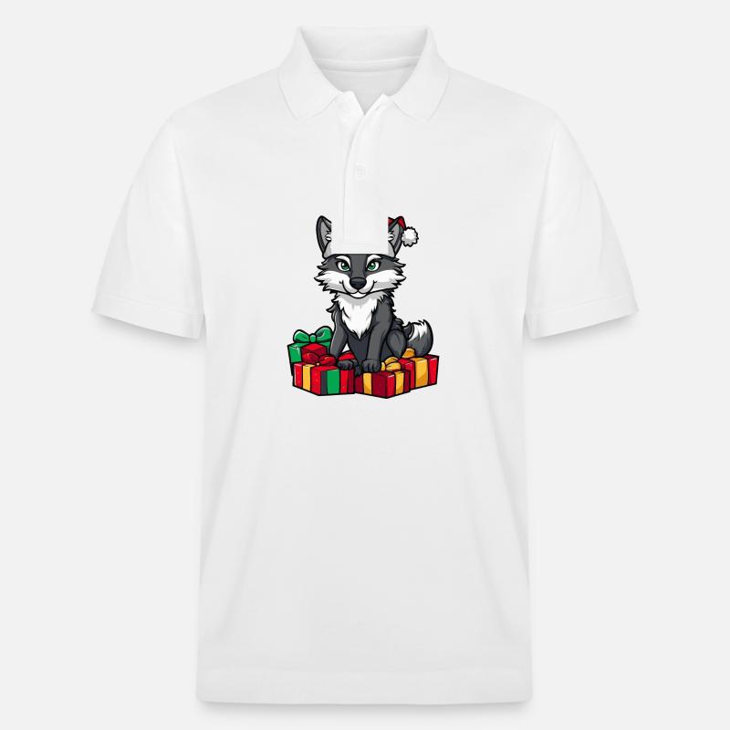 Cadeaux de Noël Loup - Polo PREPSTER bio Stanley/Stella Unisexe - blanc