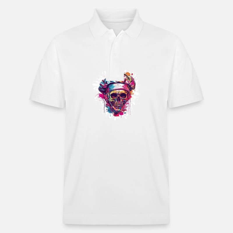Crâne de chef - Polo PREPSTER bio Stanley/Stella Unisexe - blanc